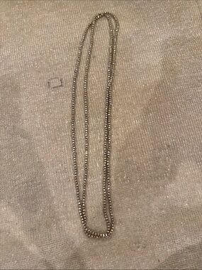 Gold-Tone Beaded Long Necklace